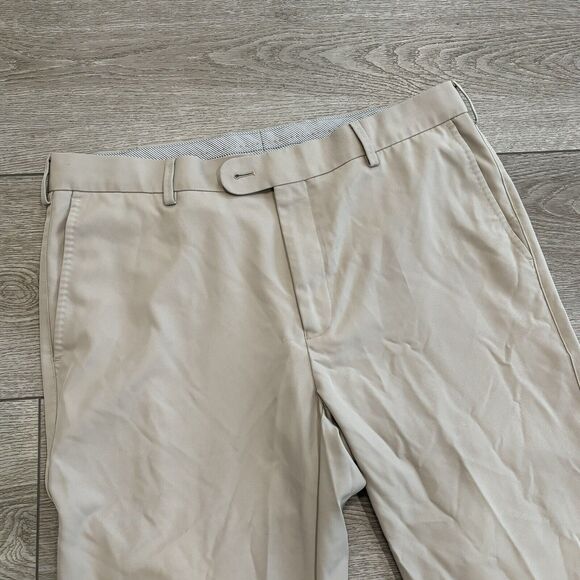 Peter Millar Crown Sport Pants Slacks Dress Pants Khaki Beige 34 X 30 Golf - Picture 2 of 8